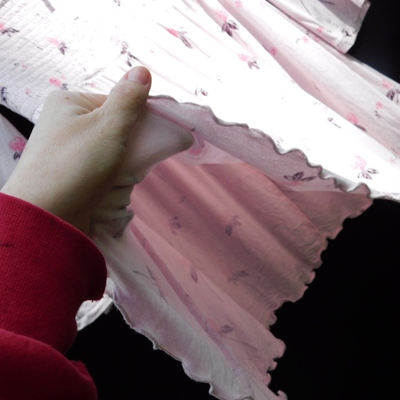 Free People Cloud Berry Lilac Combo Off Shoulder Printed Top XS - Picture 13 of 15